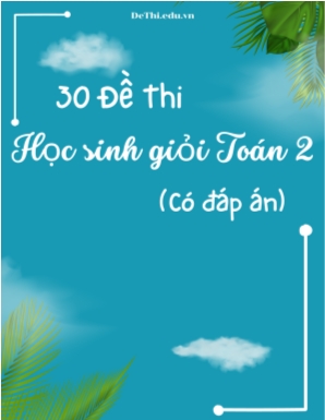 Bộ 30 Đề thi học sinh giỏi Toán Lớp 2 (Có đáp án)
